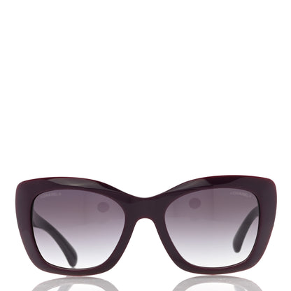 Chanel Acetate Square Sunglasses 71395 Purple 2 of 7
