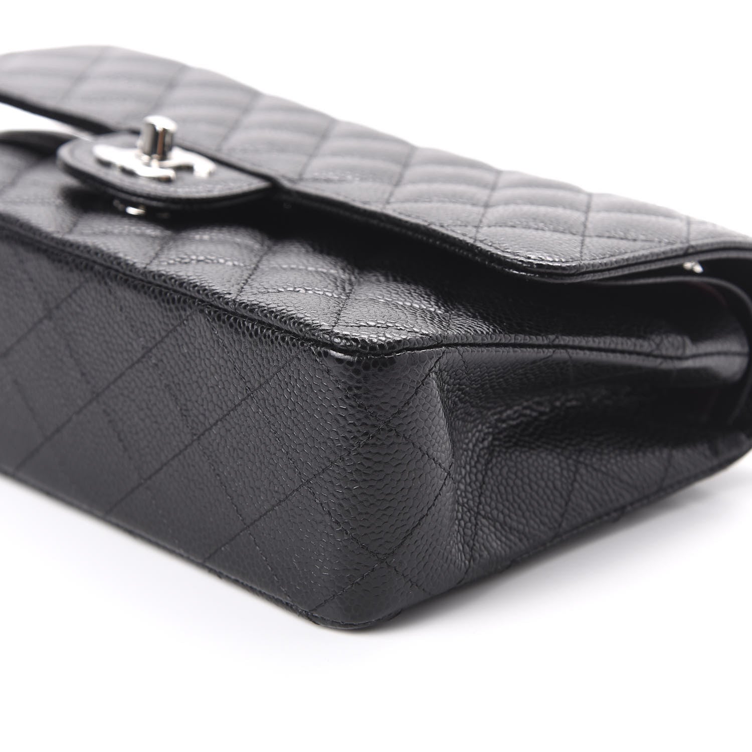 Chanel Caviar Quilted Medium Double Flap Black 7 of 11