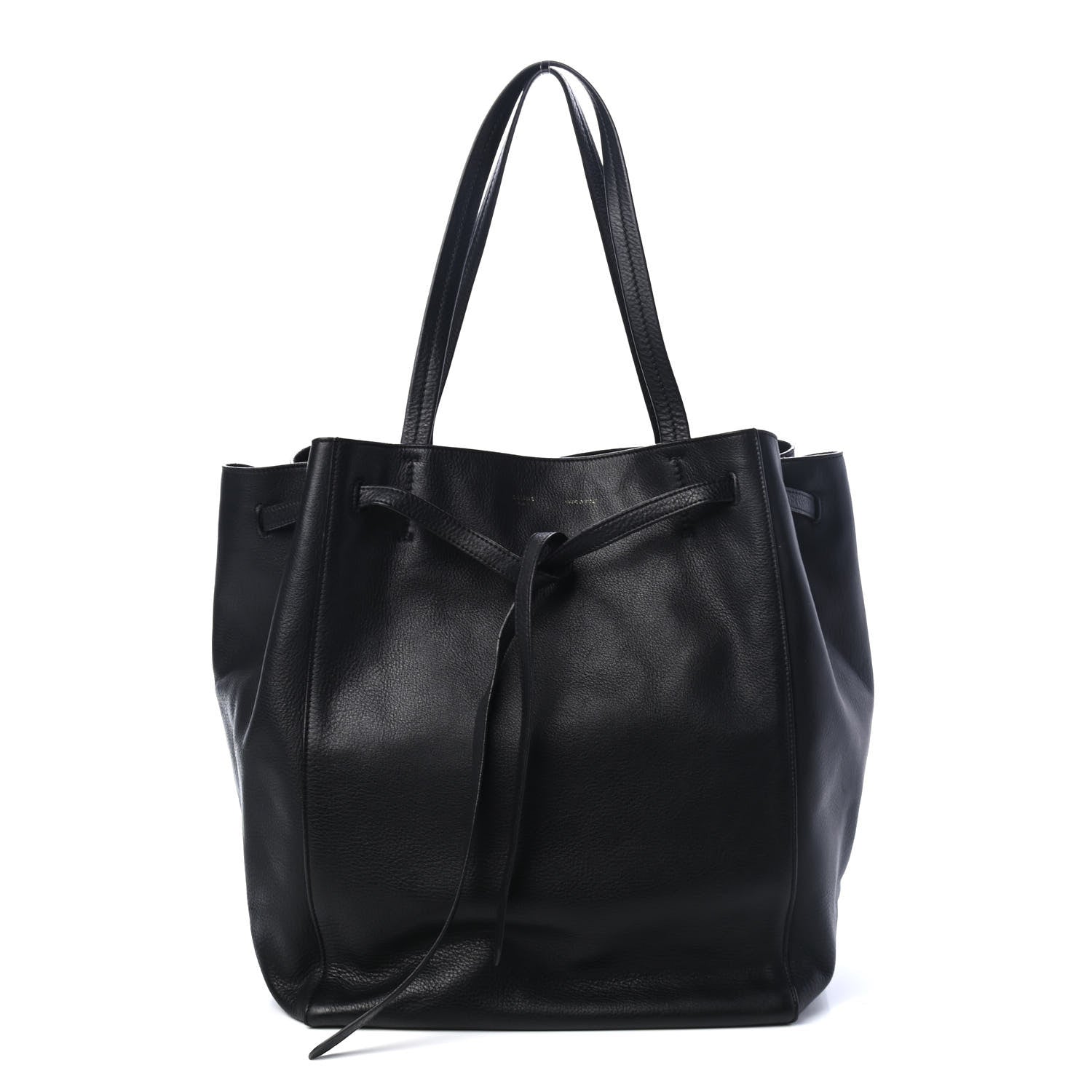 Celine Soft Grained Calfskin Medium Belt Cabas Phantom Black 1 of 4