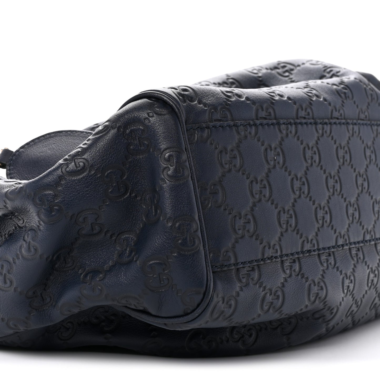 Guccissima Medium Sukey Tote Navy