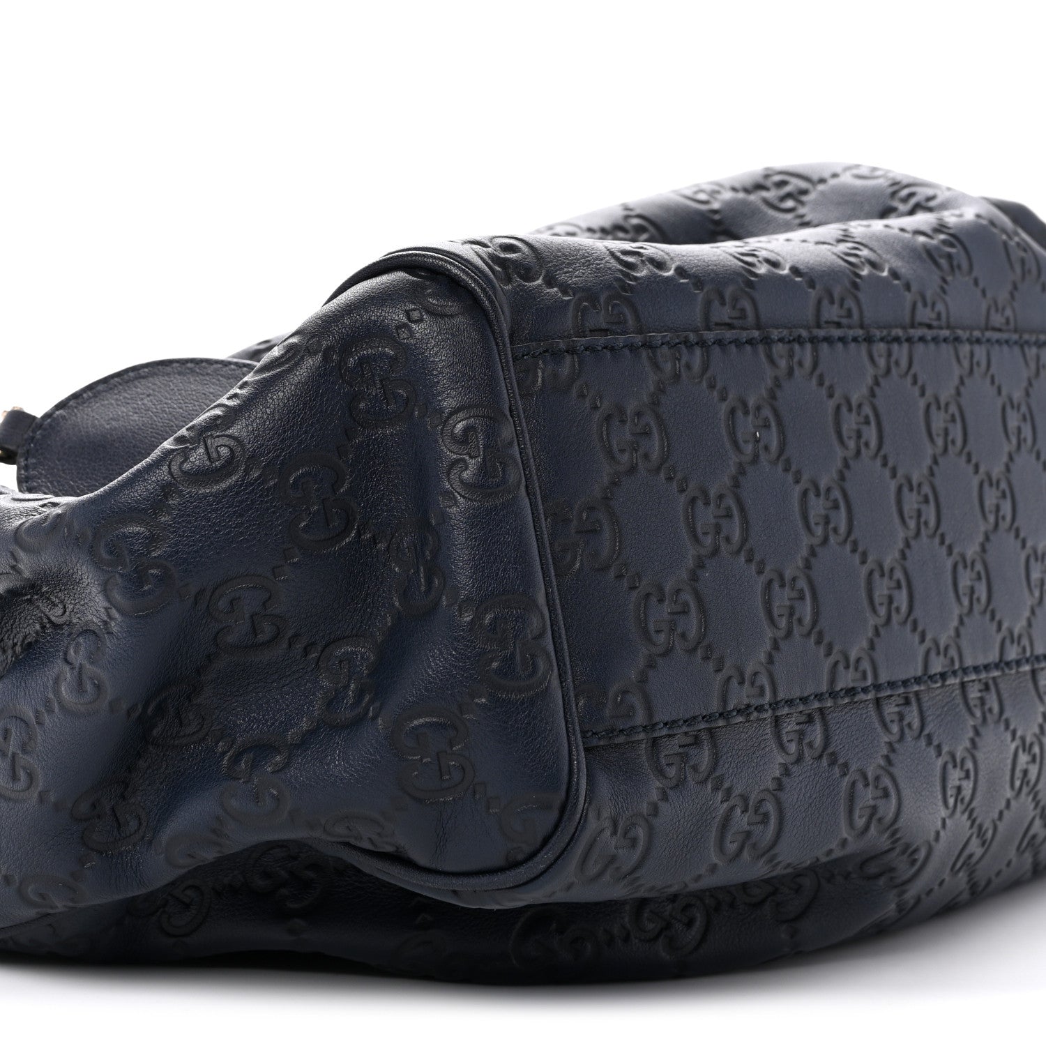 Gucci Guccissima Medium Sukey Tote Navy 9 of 12