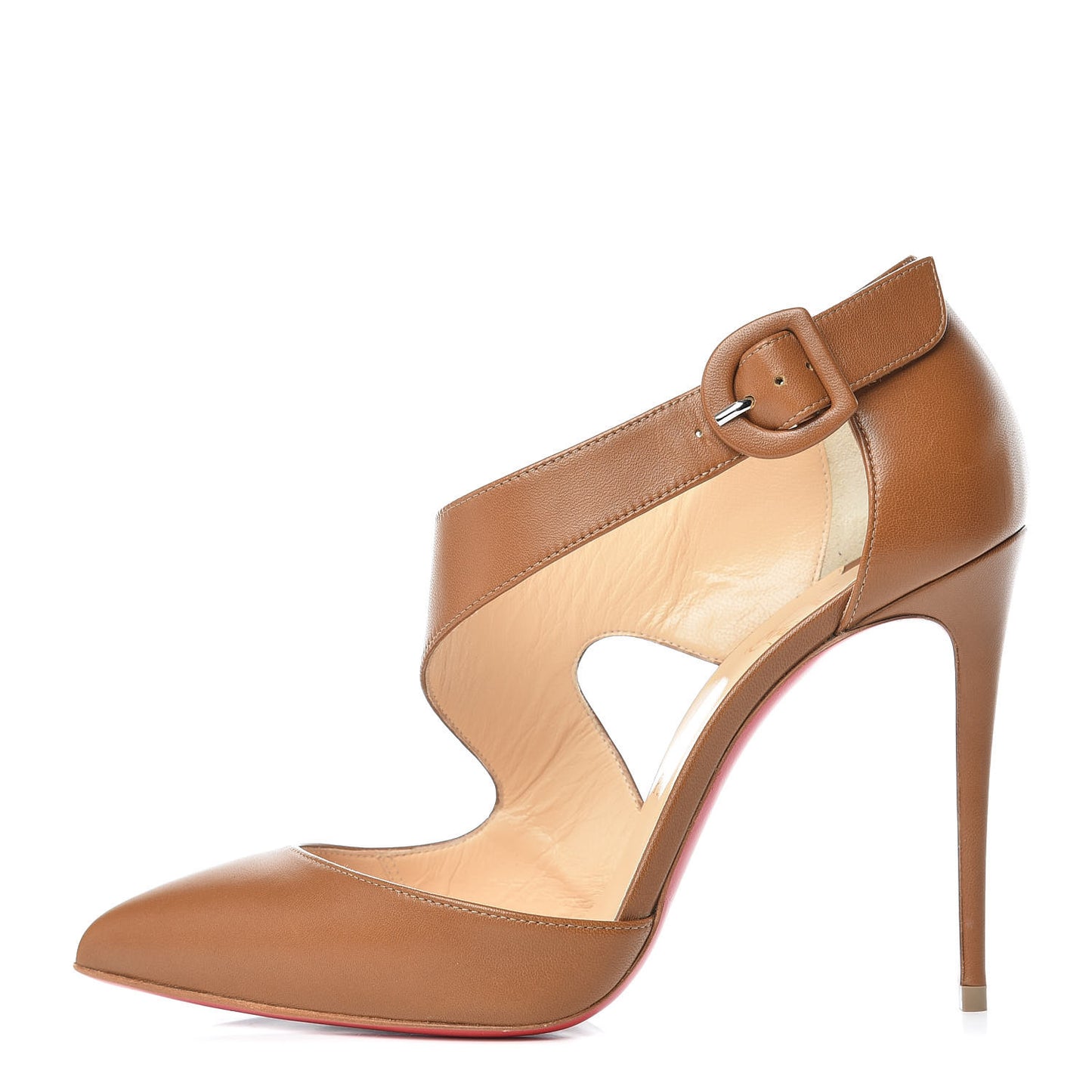 Shiny Nappa Sharpeta 100 Pumps 39.5 Safari