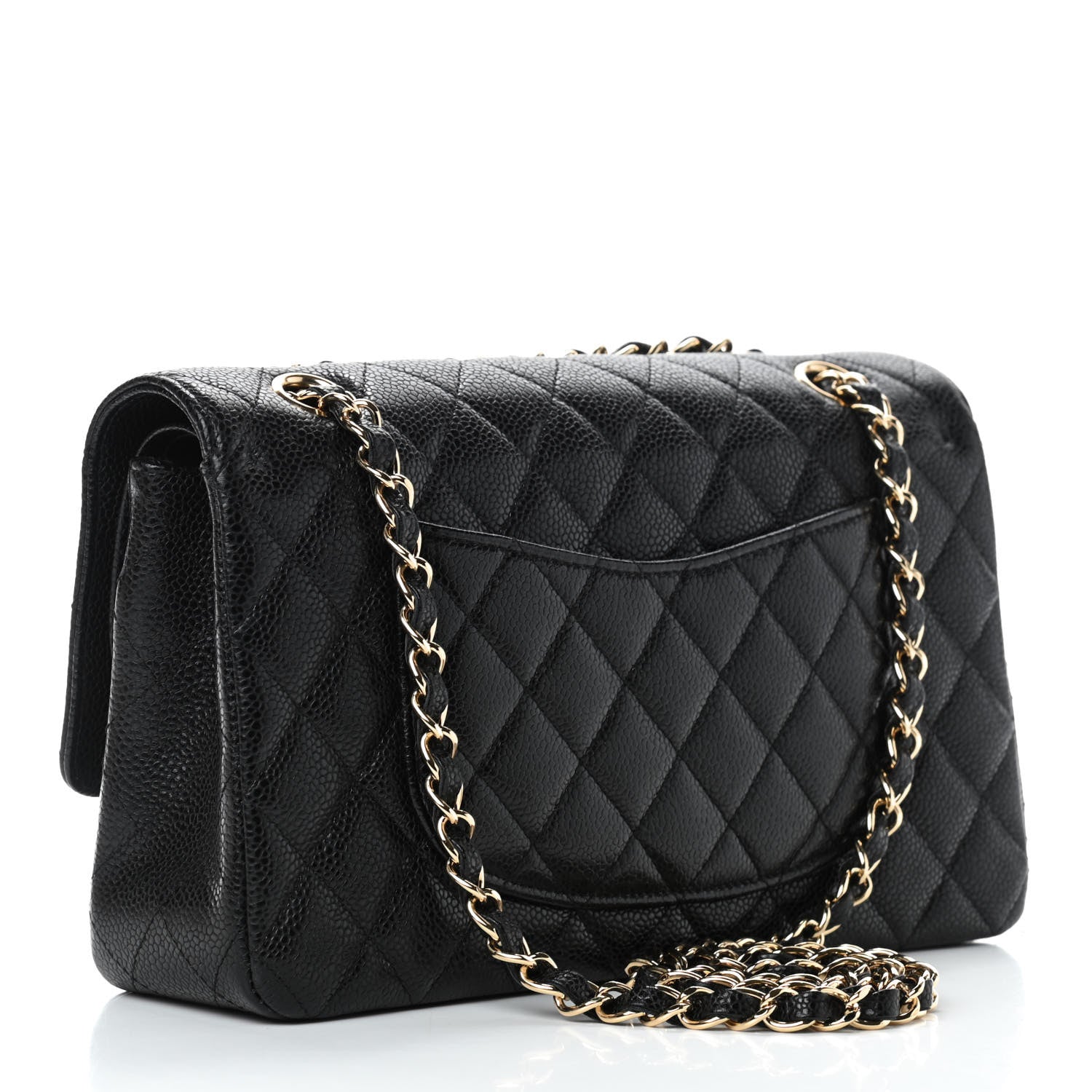 Chanel Caviar Quilted Medium Double Flap Black 4 of 17