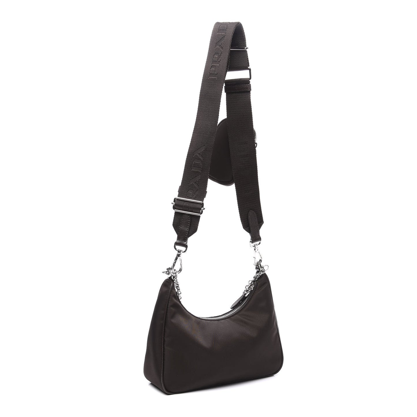Tessuto Nylon Saffiano Re-Edition 2005 Shoulder Bag Cacao