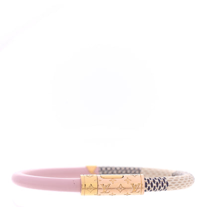 Louis Vuitton Damier Azur Daily Confidential Bracelet 17 Pink 1 of 4