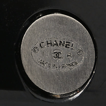 Chanel Resin Ruthenium Crystal CC Cuff Silver Black Red 5 of 5