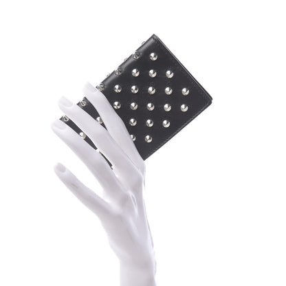 Alexander McQueen Calfskin Studded Skull Card Holder Black 2 of 6