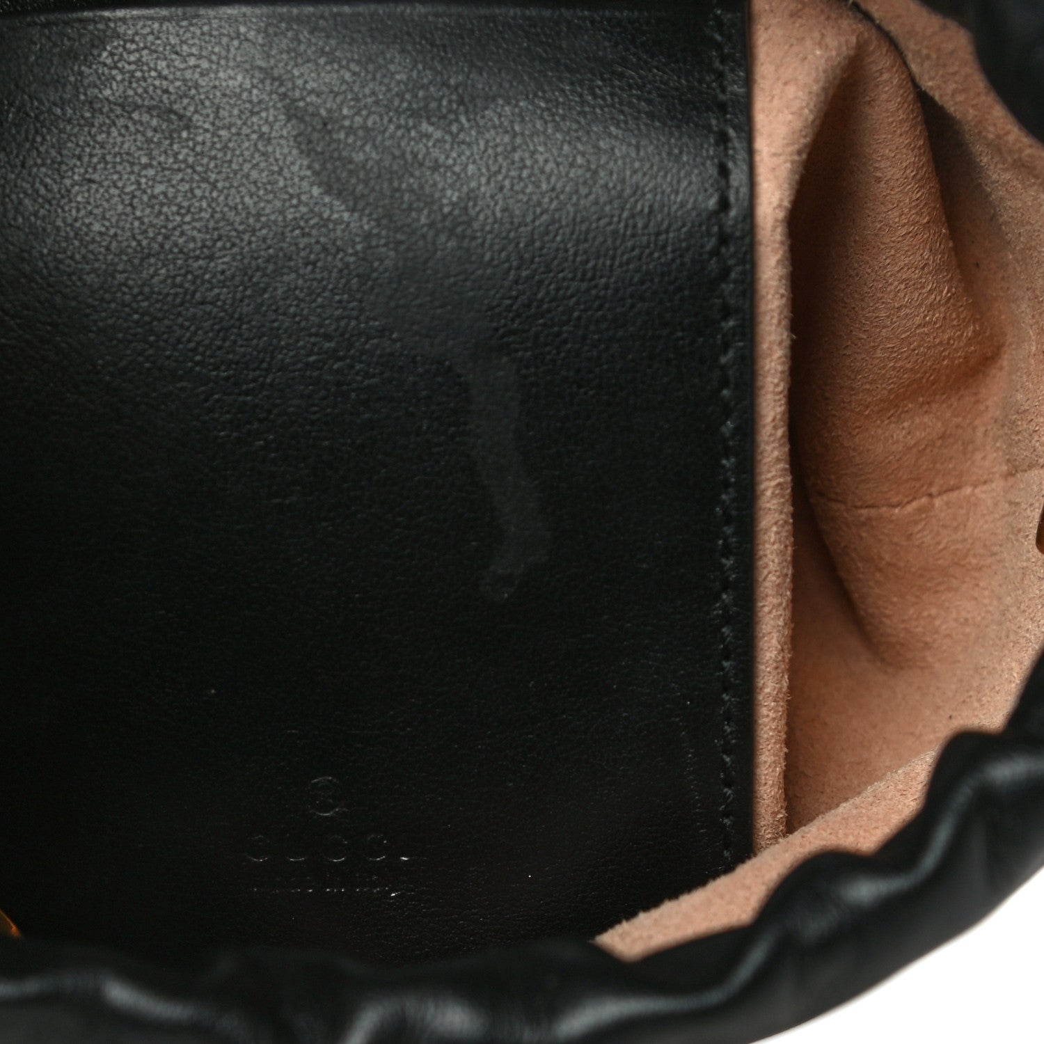 Gucci Calfskin Matelasse Mini GG Marmont 2.0 Bucket Bag Black 10 of 11