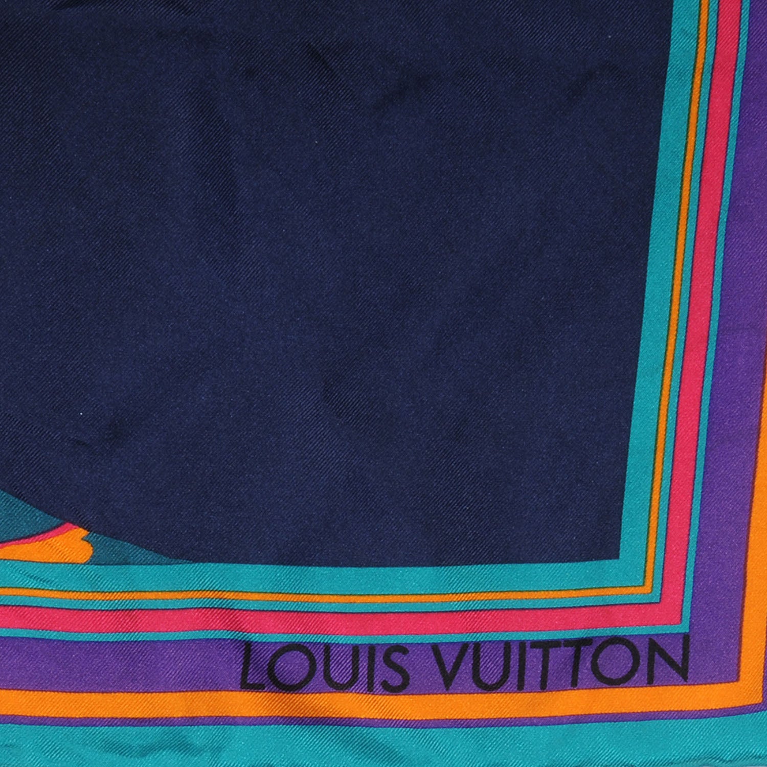 Louis Vuitton Silk Leopard Giraffe Pompons Scarf 3 of 3