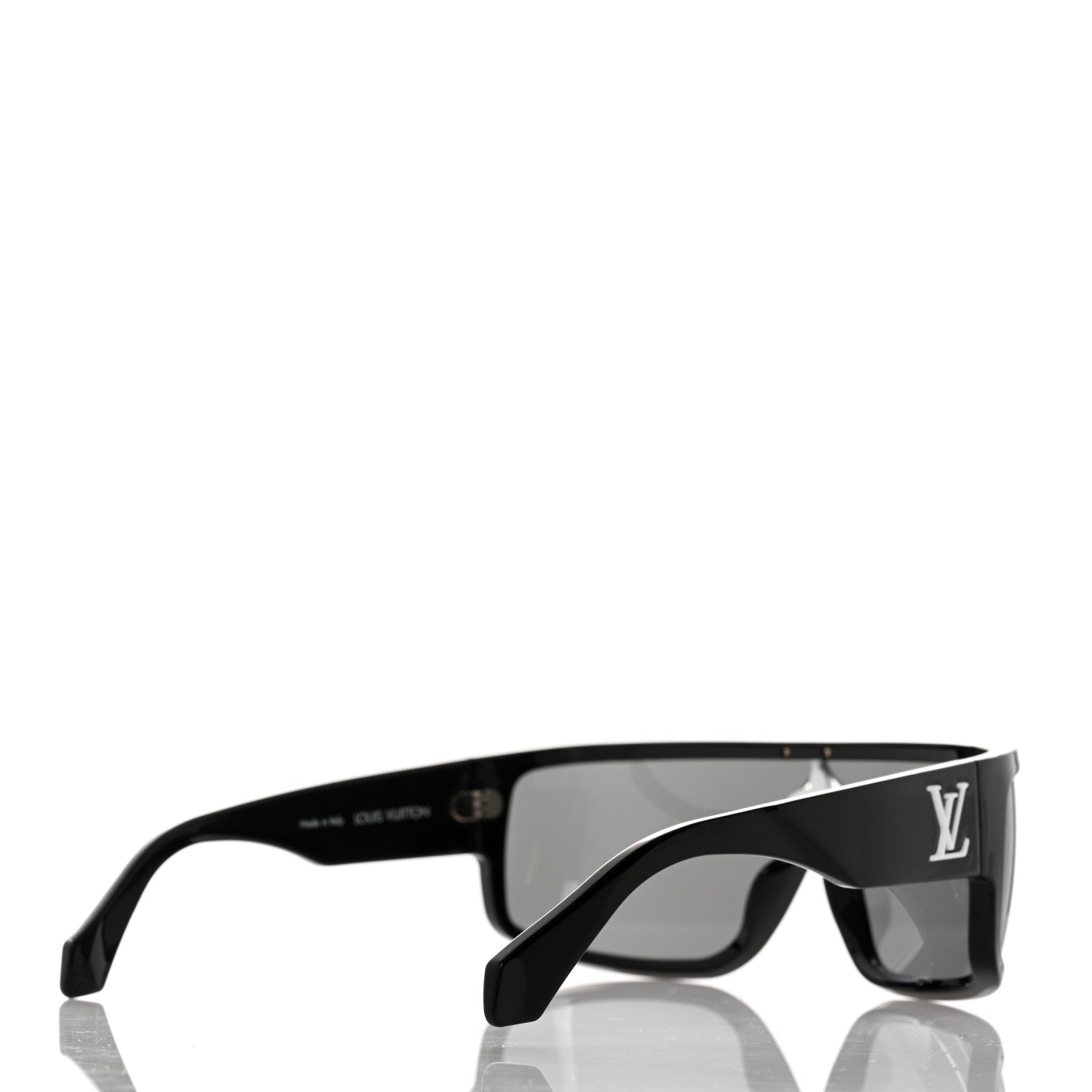 Louis Vuitton Acetate Crystal Cyclone Sport Mask Sunglasses Z1741U Black 4 of 7