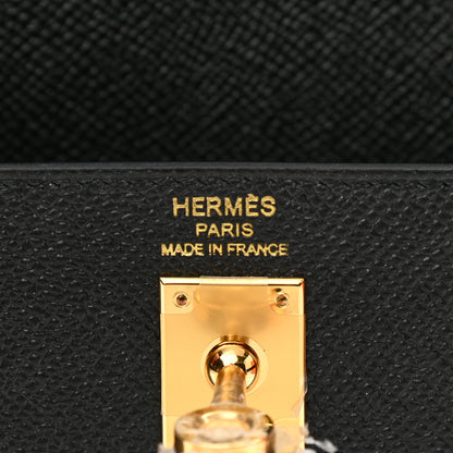 Hermes Epsom Kelly Sellier 25 Black 6 of 12