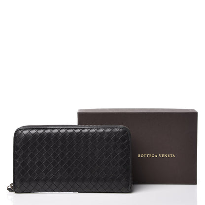 Bottega Veneta Nappa Intrecciato Zip Around Wallet Black 12 of 12