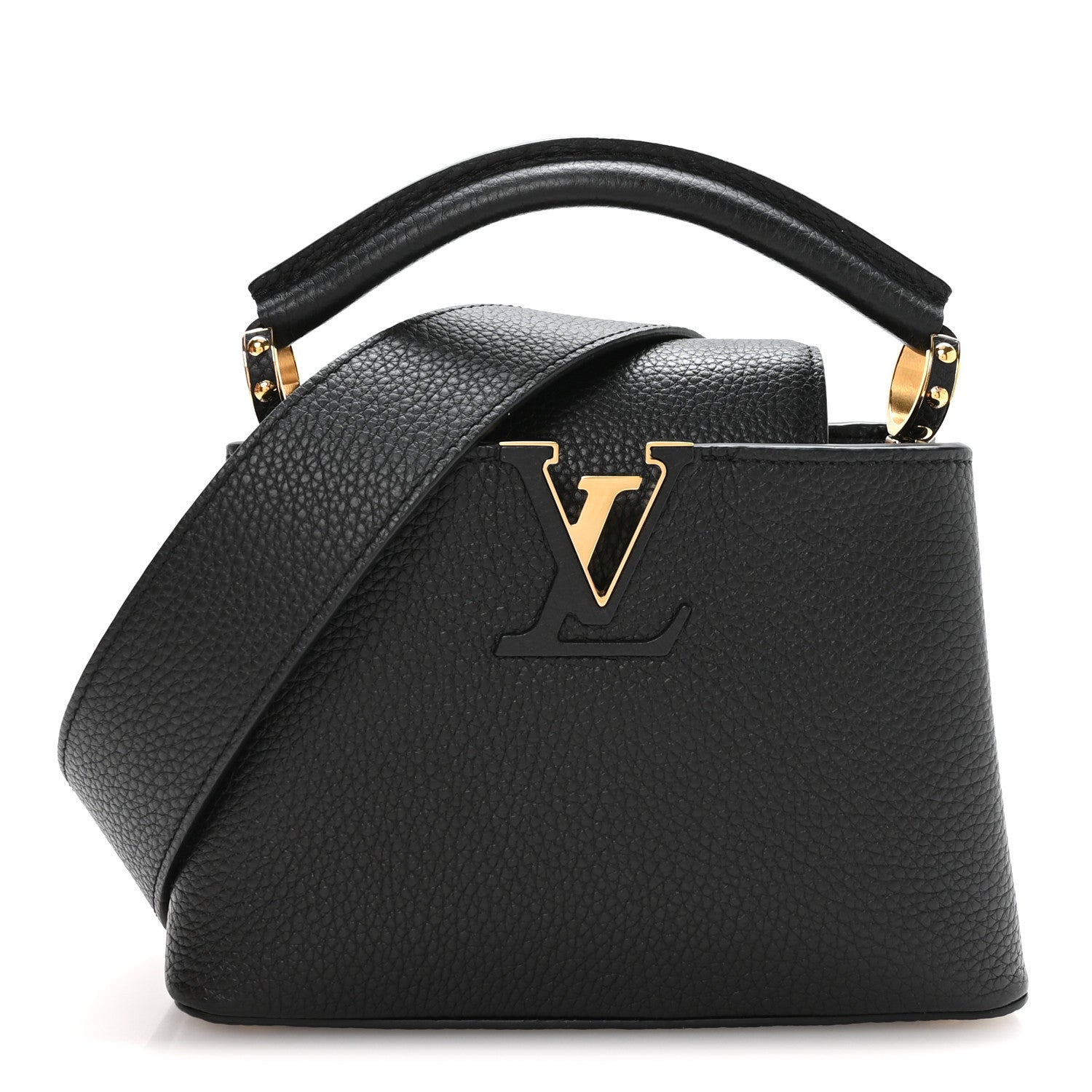 Louis Vuitton Taurillon Mini Capucines Black 1 of 10