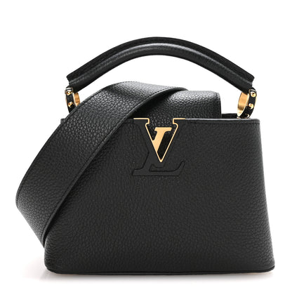 Louis Vuitton Taurillon Mini Capucines Black 1 of 10