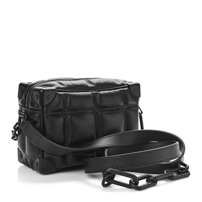 Louis Vuitton Soft Calfskin Puffy Damier Mini Soft Trunk Black 3 of 8