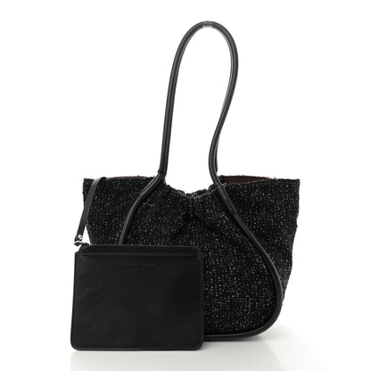 Proenza Schouler Tweed Large Ruched Tote Black 3 of 12
