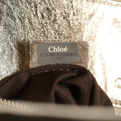 Chloe Lambskin Heloise Satchel Metallic 7 of 8