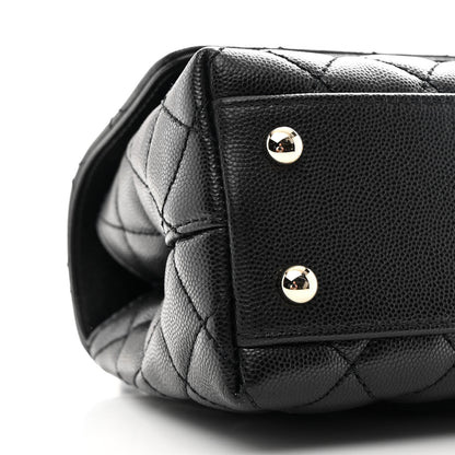 Chanel Caviar Quilted Mini Coco Handle Flap Black 9 of 10