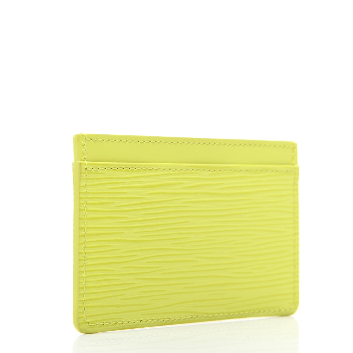 Epi Card Holder Pistache