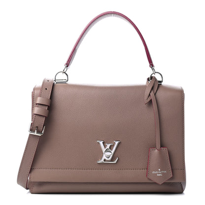 Louis Vuitton Soft Calfskin Lockme II Top Handle Taupe Glace 1 of 4