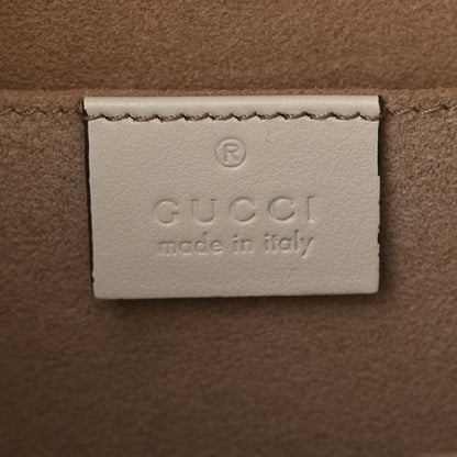 Gucci Calfskin Matelasse GG Marmont Dome Backpack White 6 of 13