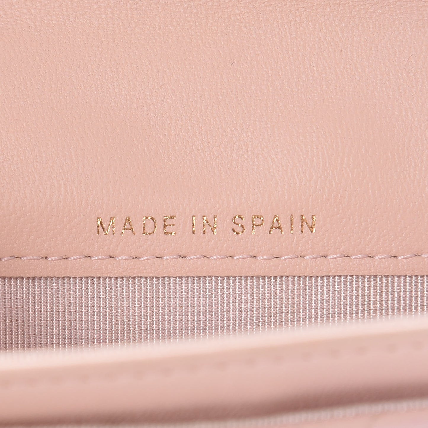 Lambskin Quilted Flap Card Holder Light Pink