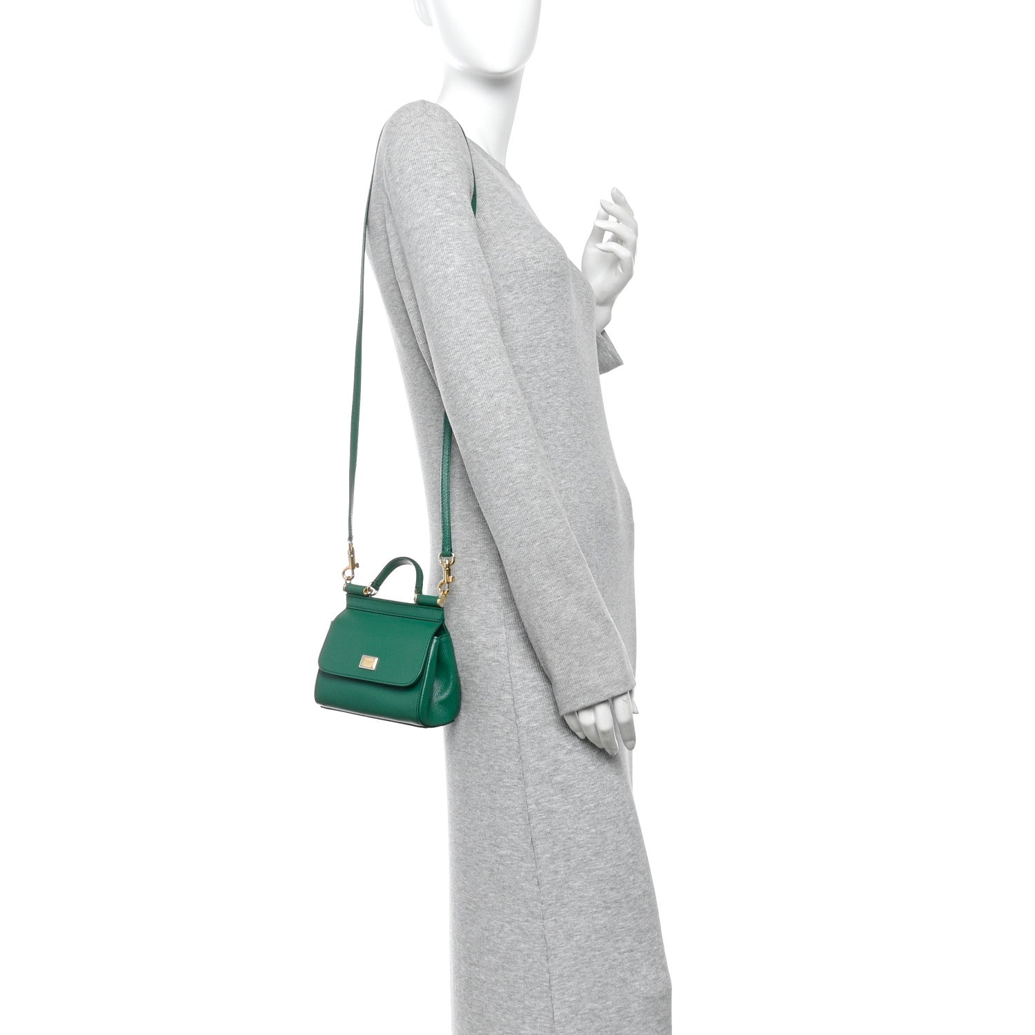 Dolce & Gabbana Dauphine Micro Miss Sicily Satchel Green 2 of 9