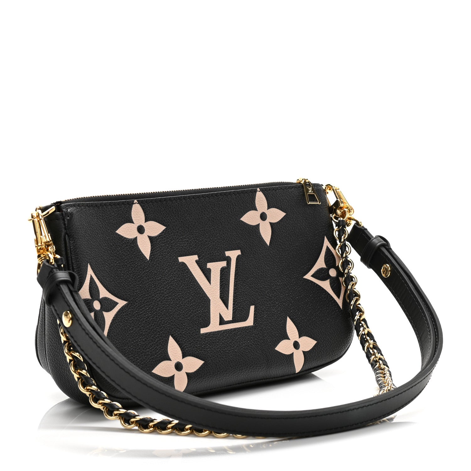 Louis Vuitton Empreinte Monogram Giant Multi Pochette Accessories Black Beige 3 of 12