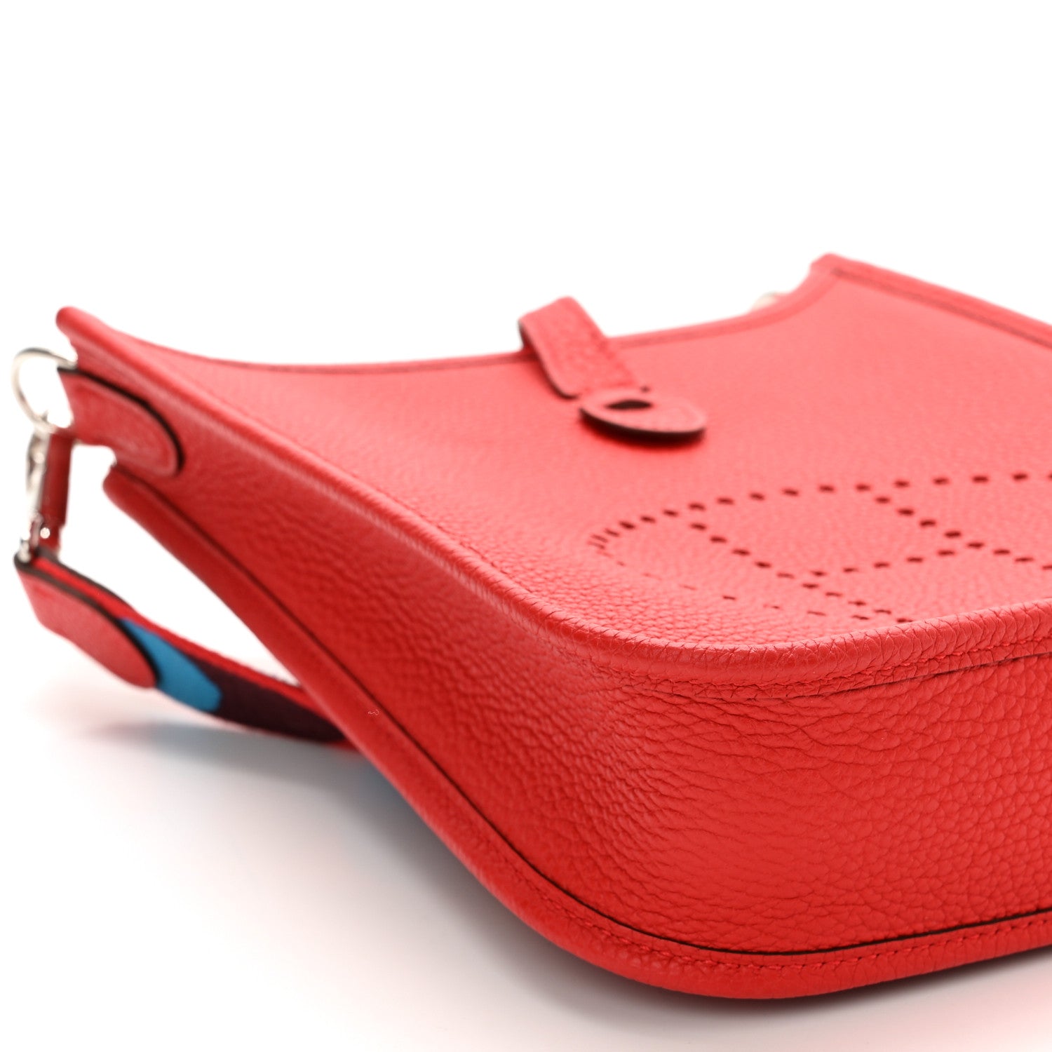 Hermes Taurillon Maurice Flipperball Sangle Evelyne TPM Rouge De Coeur Bleu Frida 9 of 12