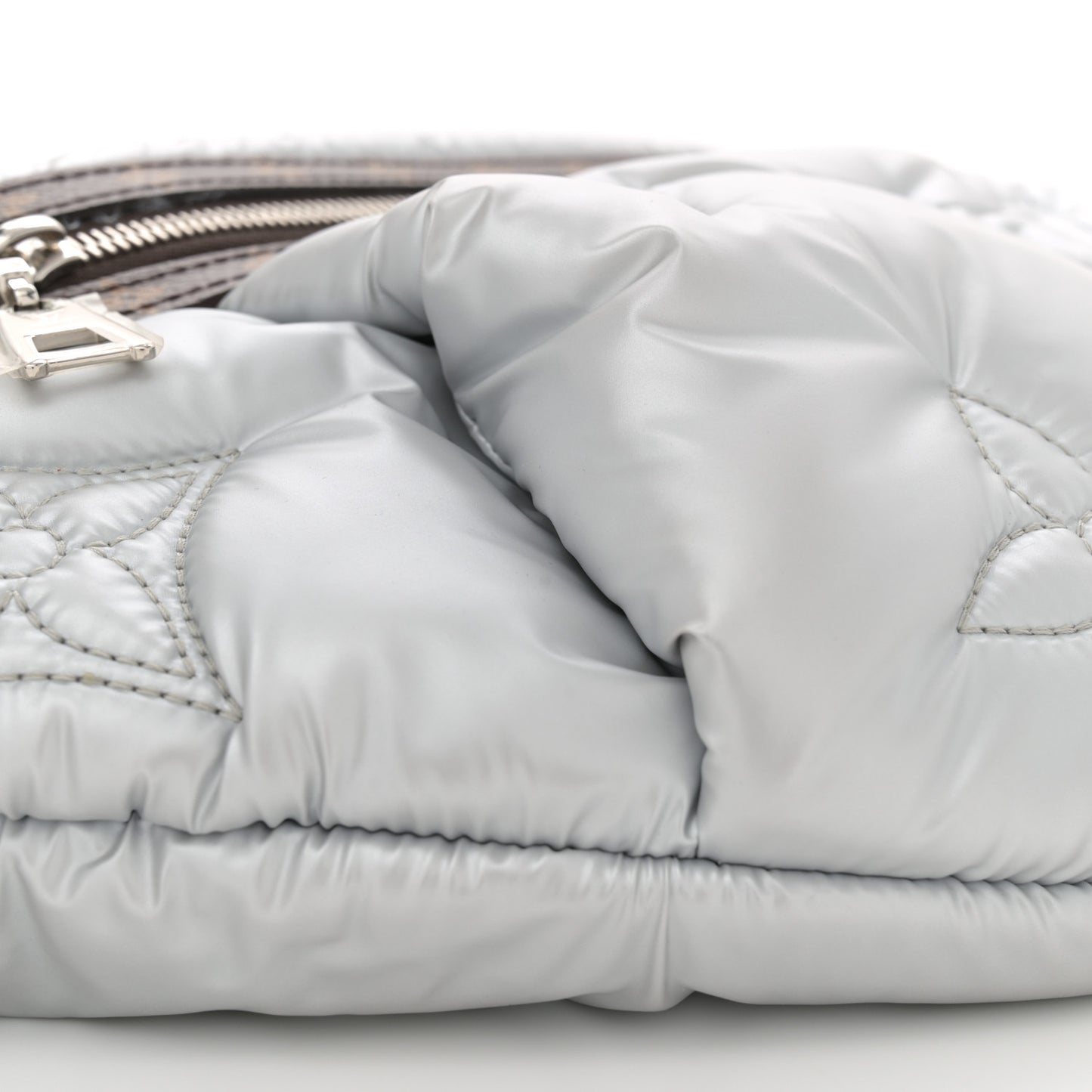 Econyl Monogram Pillow BumBag Silver