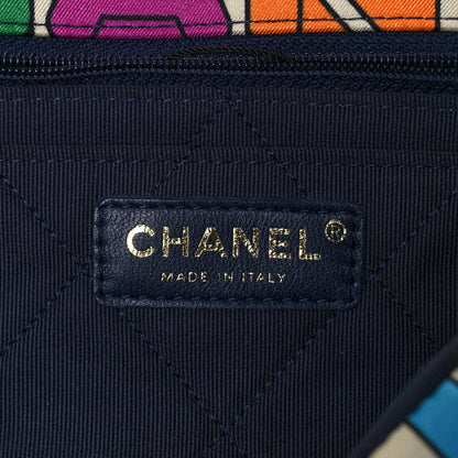 Chanel Printed Silk CC Small Single Flap Multicolor 5 of 8