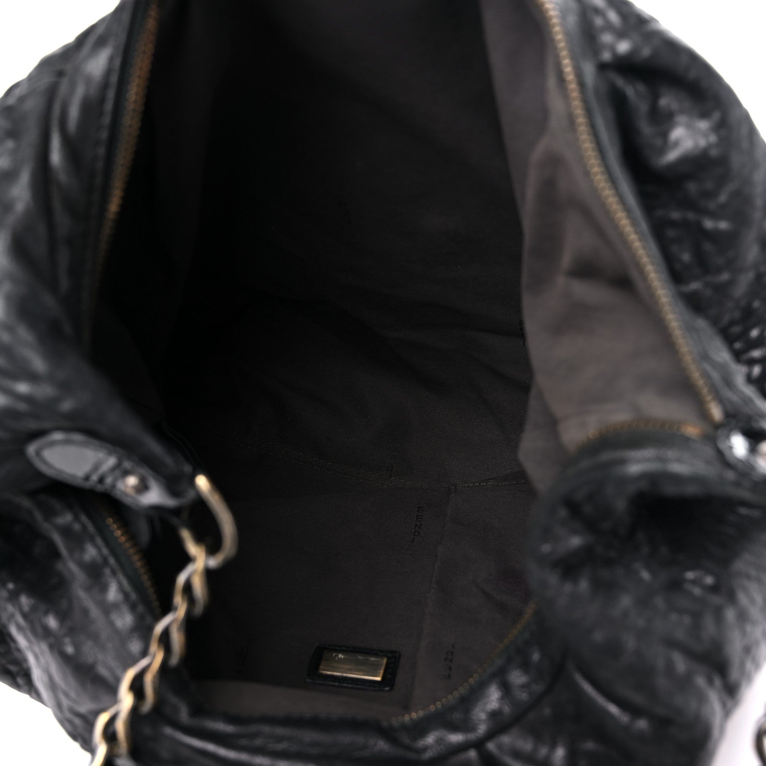 Fendi Nappa Patent B Buckle Hobo Black 5 of 18