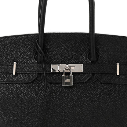 Hermes Taurillon Clemence Birkin 35 Black 9 of 11