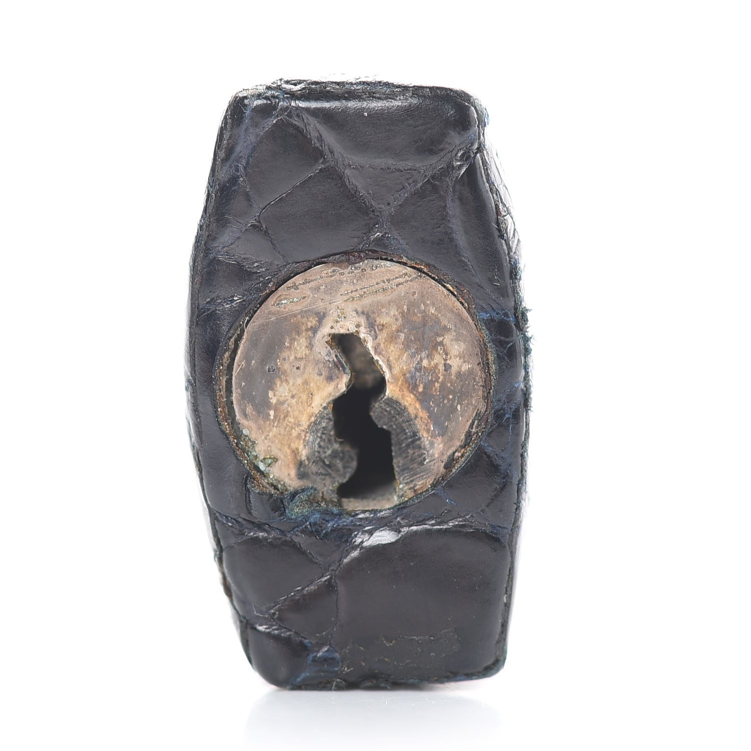 Hermes Shiny Niloticus Crocodile Kelly Sellier 28 Bleu Marine 34 of 42