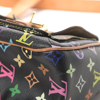 Louis Vuitton Monogram Multicolor Lodge GM Black 10 of 19