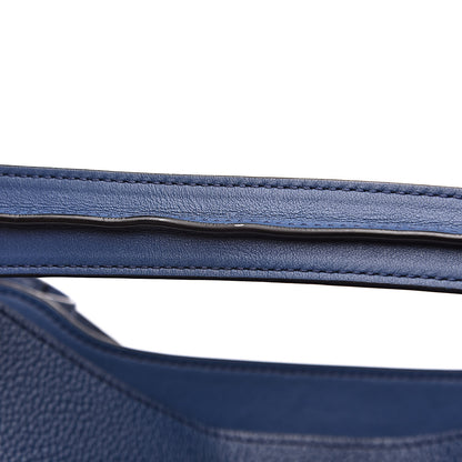 MCM Grained Calfskin Large Milla Hobo Navy Blue 10 of 12