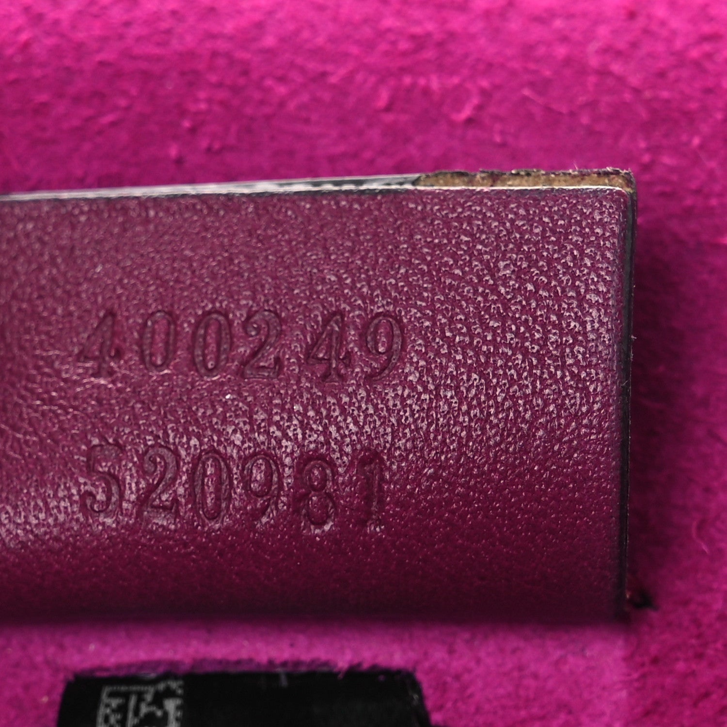 Gucci GG Supreme Monogram Suede Crystal Small Dionysus Shoulder Bag Beige Ebony Bright Purple 8 of 14