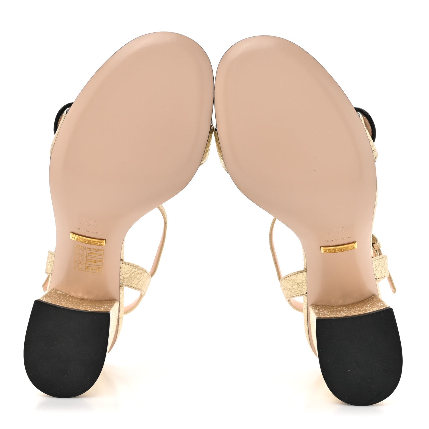 Gucci Galassia GG Marmont Ankle Wrap 75mm Sandals 36.5 Platino 6 of 10