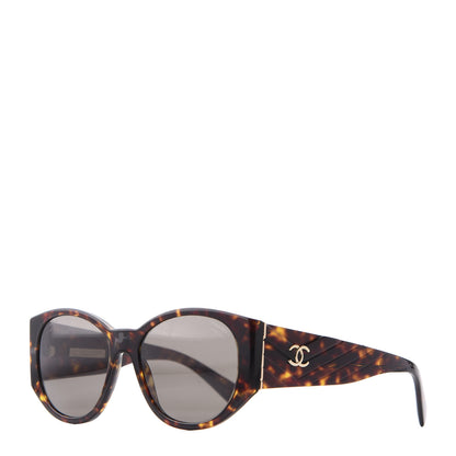 Chanel Acetate Polarized Oval Sunglasses 5411 Brown 1 of 10