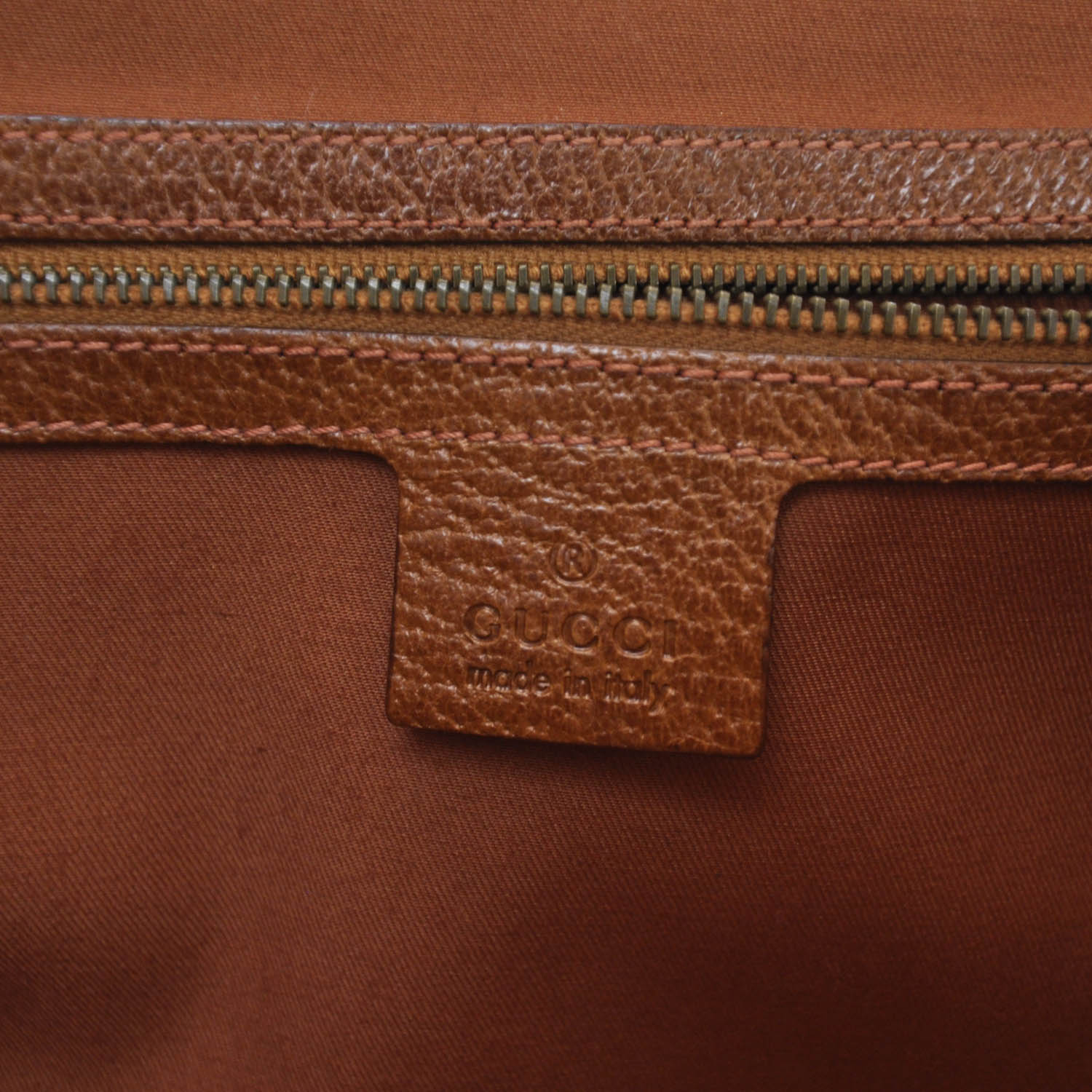 Gucci Monogram Bamboo Bullet Satchel 8 of 9