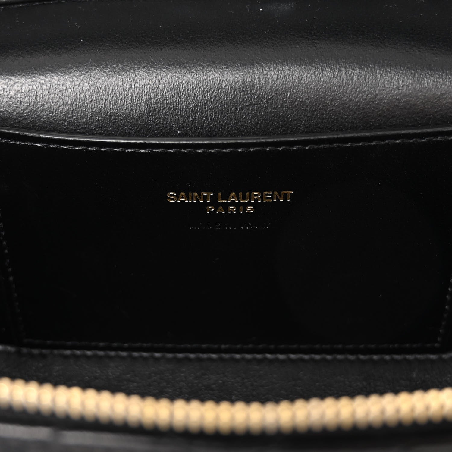Saint Laurent Lambskin Quilted Mini Gaby Vanity Case Black 6 of 9