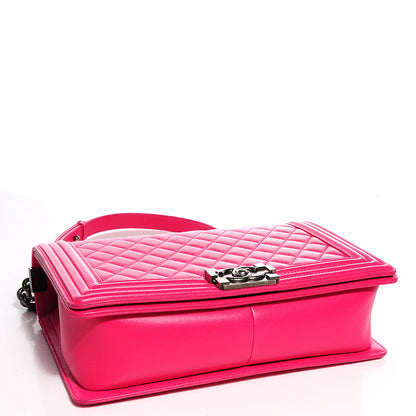 Chanel Lambskin Quilted New Medium Boy Flap Pink 4 of 9