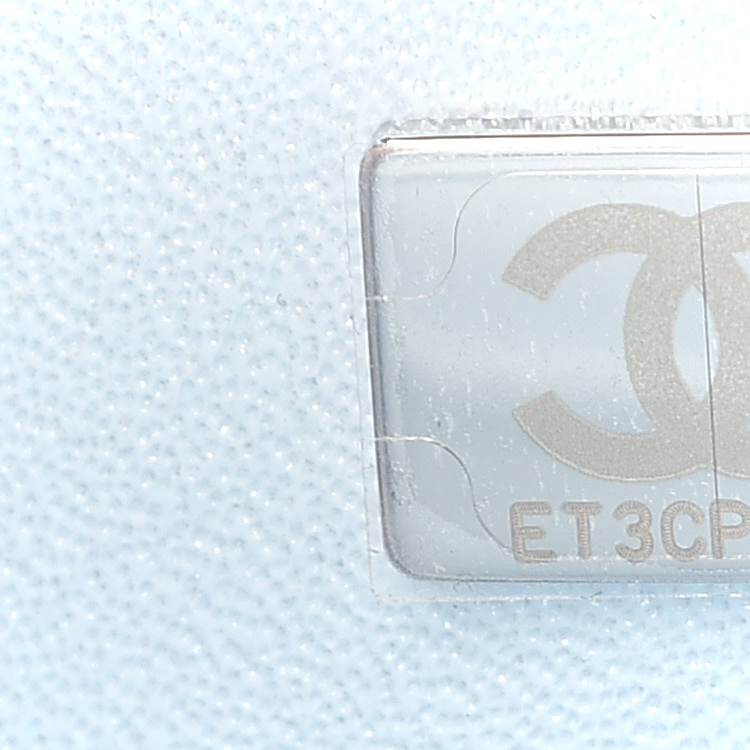 Chanel Perforated Lambskin Quilted Mini Rectangular Flap Light Blue Light Purple White 6 of 8