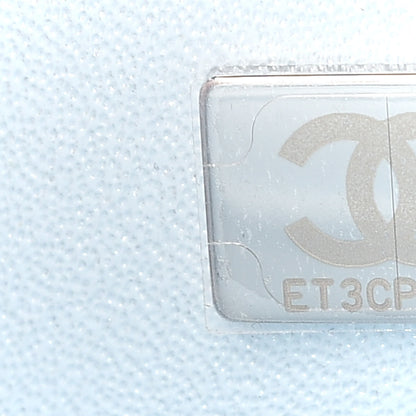 Chanel Perforated Lambskin Quilted Mini Rectangular Flap Light Blue Light Purple White 6 of 8