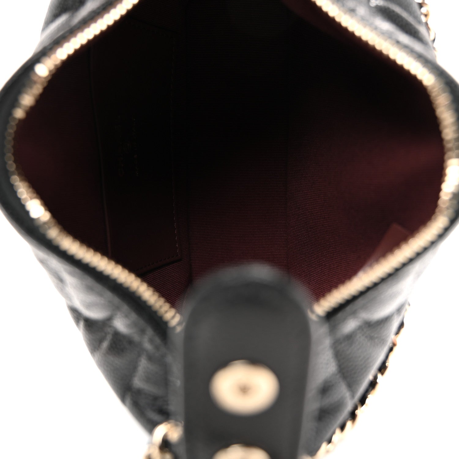Chanel Caviar Quilted Hobo Clutch With Chain  Black 5 of 10