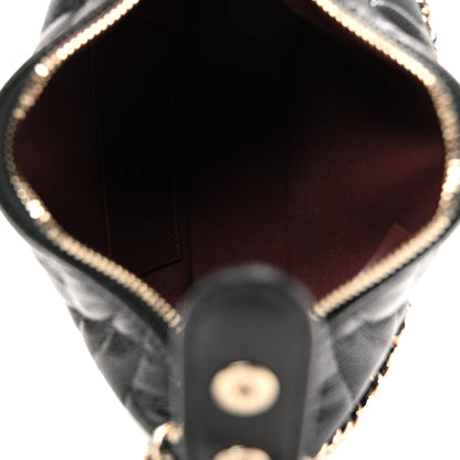 Chanel Caviar Quilted Hobo Clutch With Chain  Black 5 of 10
