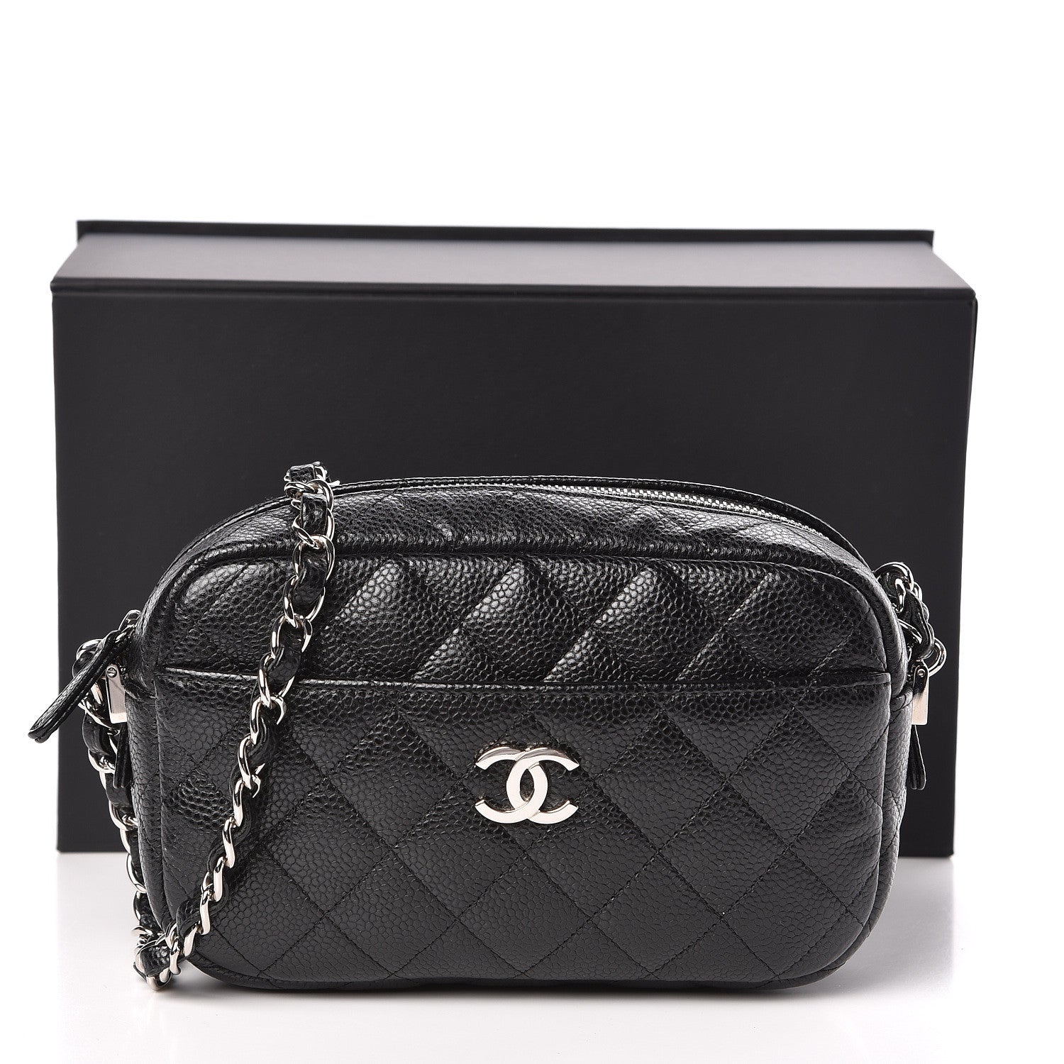 Chanel Caviar Quilted Camera Case Black 11 of 11