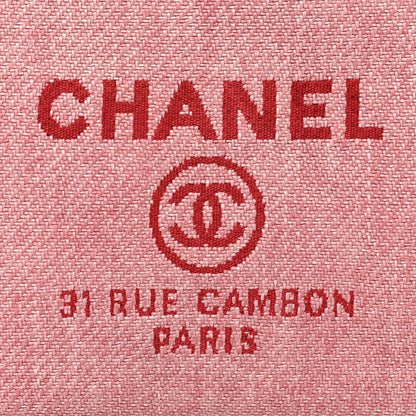Chanel Woven Straw Raffia Small Deauville Pouch Pink 8 of 10