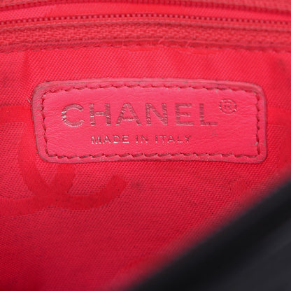 Chanel Calfskin Quilted Cambon Pochette Black White 6 of 15