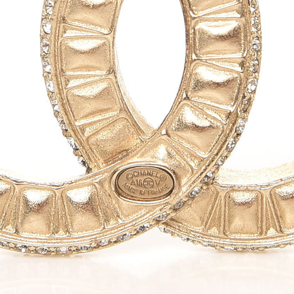 Chanel Baguette Crystal CC Brooch Gold 4 of 5